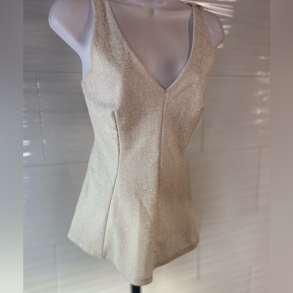 Warehouse One Gold Shimmer Tank (Size M)